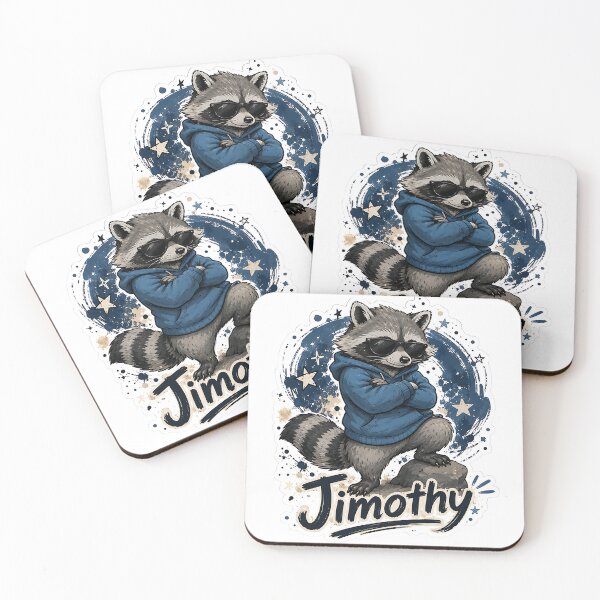 Item preview, Cool Raccoon Timothy in Blue Hoodie designed and sold by Jaideep Walia.