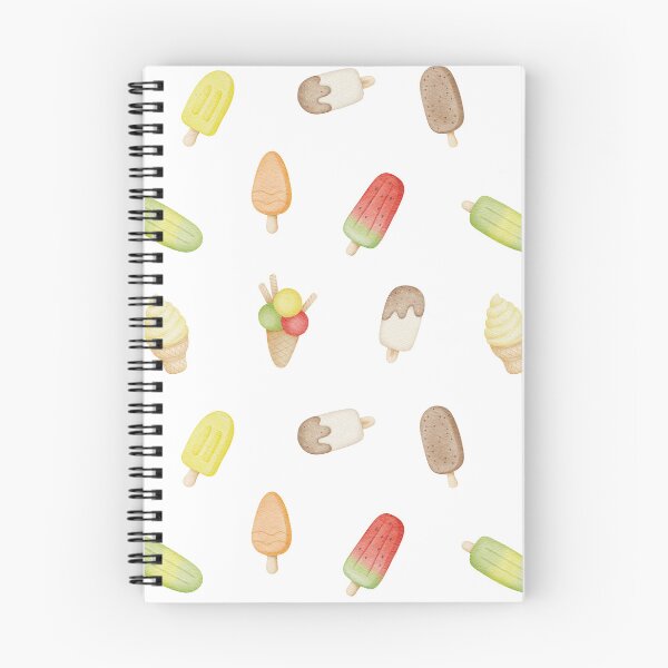 Item preview, Cute Watercolor Ice Cream Seamless Pattern designed and sold by tetiartlineshop.