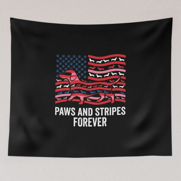 Item preview, Paws and Stripes Forever Dachshund Patriotic Dog Art designed and sold by SoyLamderma.