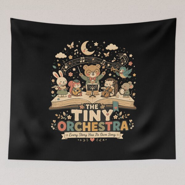 Item preview, The Tiny Orchestra cute book lovers gift designed and sold by Rally Forge.