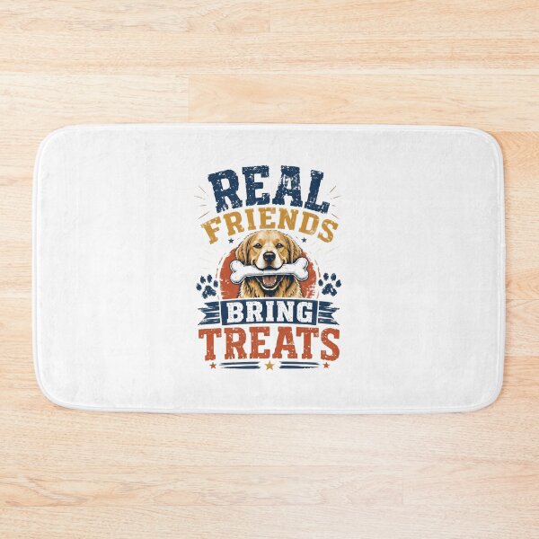 Item preview, Real Friends Bring Treats Dog Golden Retriever Bone Funny designed and sold by SoyLamderma.