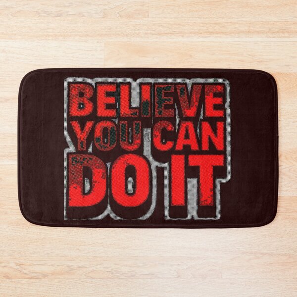 Item preview, Believe You Can Do It Motivational Quote Grunga Red Black Sticker designed and sold by zenithdecalco.