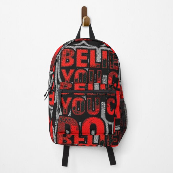 Item preview, Believe You Can Do It Motivational Quote Grunga Red Black Sticker designed and sold by zenithdecalco.