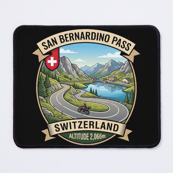 Item preview, San Bernardino Pass Switzerland Road Trip Graphic designed and sold by enzoade.