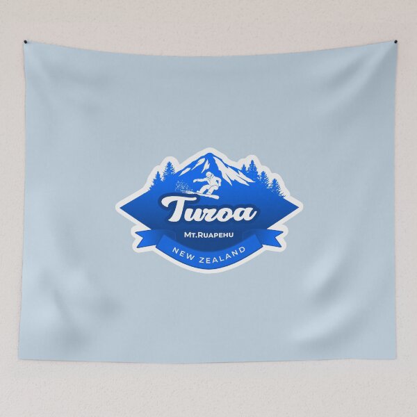 Item preview,  Turoa Ski field in Blue designed and sold by MY NEW ZEALAND.