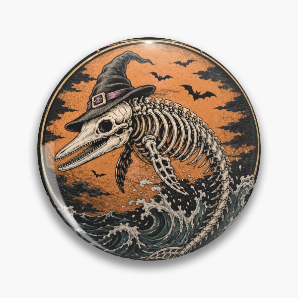 Item preview, Beach Season Is Dead Let's Move On To Halloween - Spooky Skeleton Dolphin Design designed and sold by tellia-kallisto.