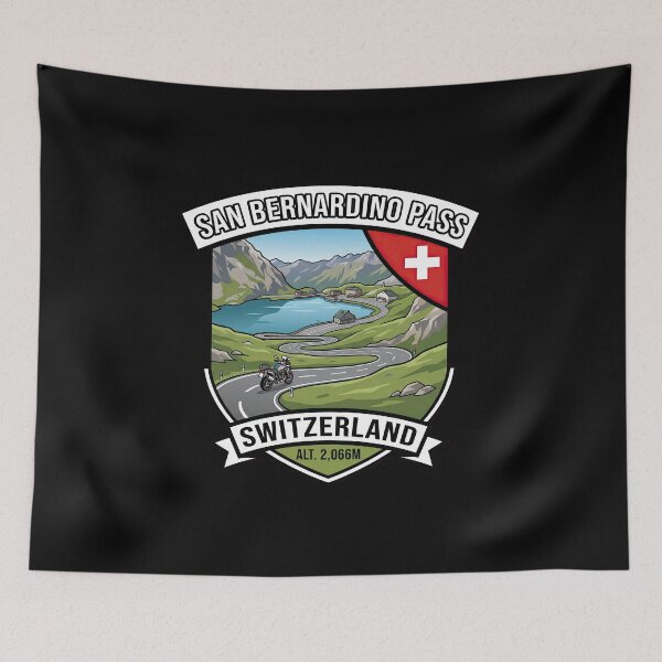 Item preview, San Bernardino Pass Swiss Mountain Adventure Graphic designed and sold by enzoade.