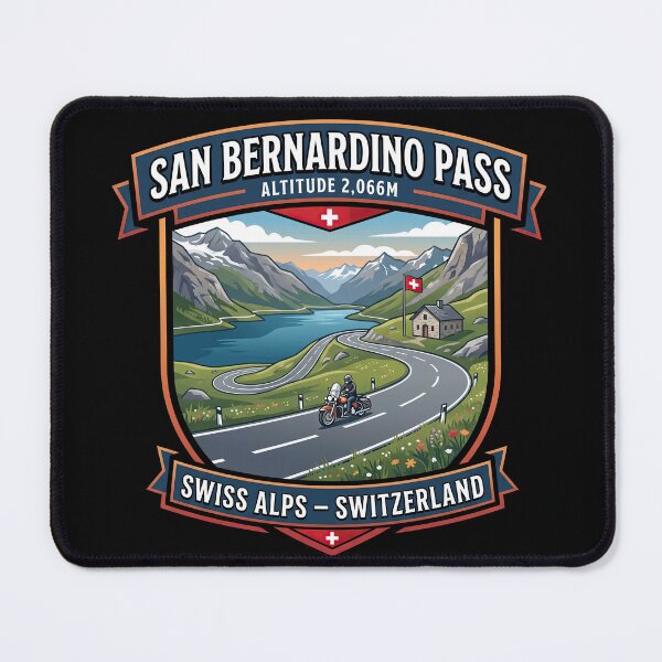 Item preview, San Bernardino Pass Switzerland Motorcycle Touring Design designed and sold by enzoade.