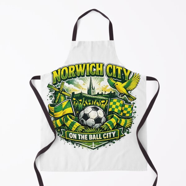 Item preview, Norwich City Vintage Football Fan Art | On The Ball City Canary Supporter Design designed and sold by GarnerSupplyCo.