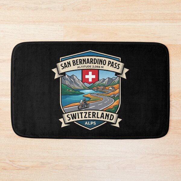 Item preview, San Bernardino Pass Switzerland Legendary Mountain Road Artwork designed and sold by enzoade.