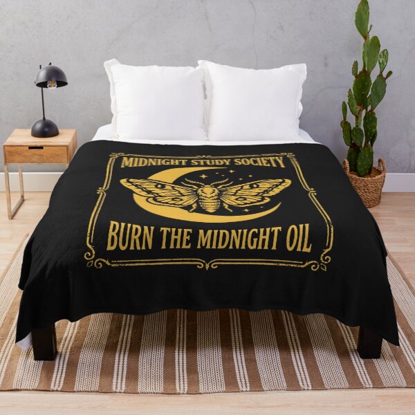 Item preview, Midnight Study Society Burn the Midnight Oil Vintage Moth designed and sold by SplashTastic.