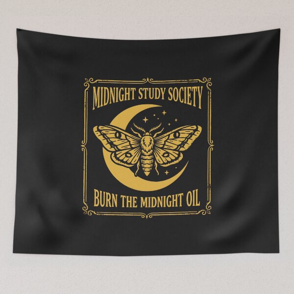 Item preview, Midnight Study Society Burn the Midnight Oil Vintage Moth designed and sold by SplashTastic.