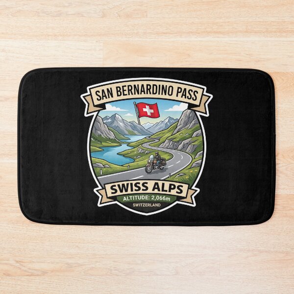 Item preview, San Bernardino Pass Switzerland Scenic Alpine Road Graphic designed and sold by enzoade.