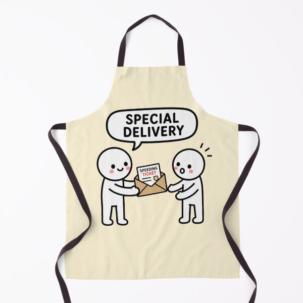 Item preview, Special Delivery Speeding Ticket Sticker designed and sold by MonkiFlipp.