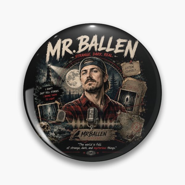 Item preview, Mr. Ballen Strange Dark Real Mystery Podcast Art designed and sold by Abidel.