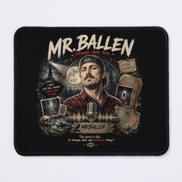 Item preview, Mr. Ballen Strange Dark Real Mystery Podcast Art designed and sold by Abidel.