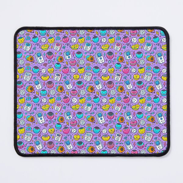 Item preview, Kawaii Smart Plugs and Speakers Colorful Seamless Pattern designed and sold by SplashTastic.