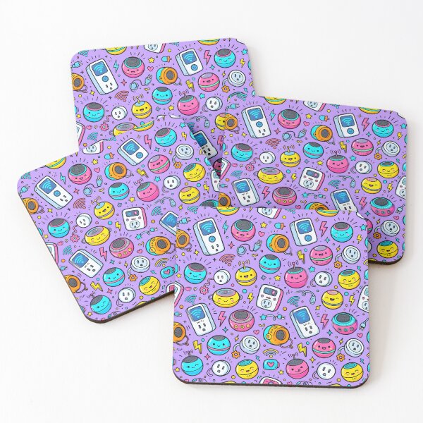 Item preview, Kawaii Smart Plugs and Speakers Colorful Seamless Pattern designed and sold by SplashTastic.