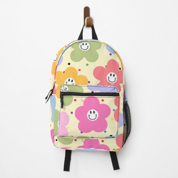 Item preview, Groovy Retro Pastel Smiley Daisy Flower Pattern designed and sold by SeJaa.