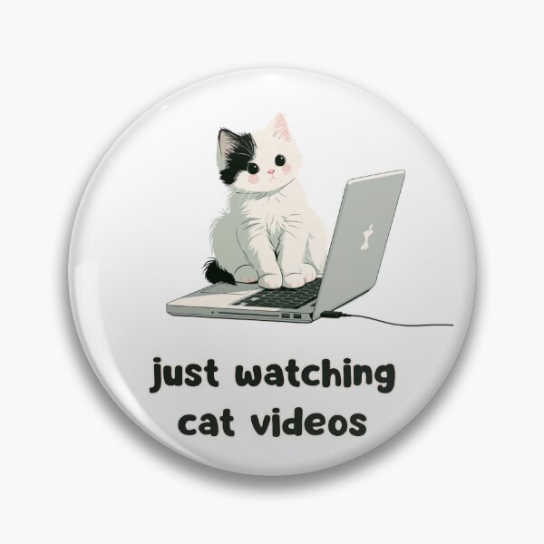Item preview, Just watching cat videos designed and sold by bubblyrainbow.