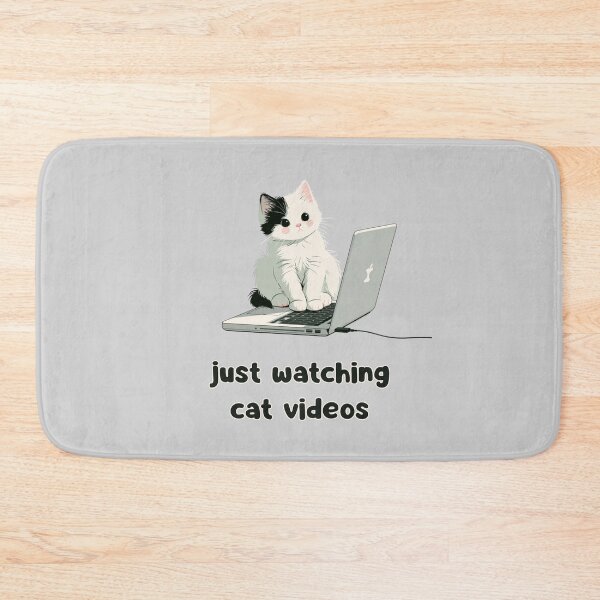 Item preview, Just watching cat videos designed and sold by bubblyrainbow.
