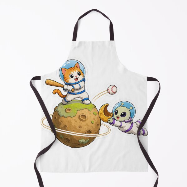 Item preview, Space Cat Alien Baseball Sticker designed and sold by Grafititee.