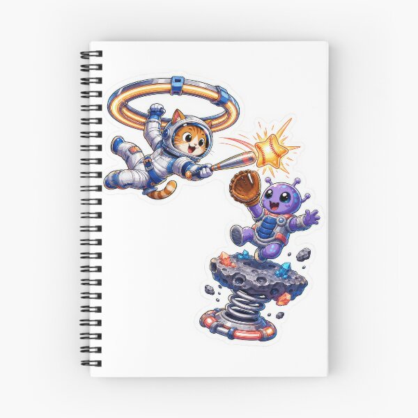 Item preview, Space Cat Alien Baseball Sticker designed and sold by Grafititee.
