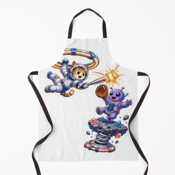 Item preview, Space Cat Alien Baseball Sticker designed and sold by Grafititee.