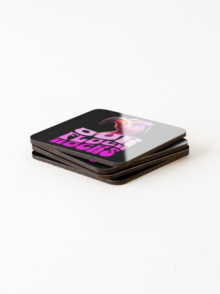 Thumbnail 4 of 5, Coasters (Set of 4), Our Flock Rocks designed and sold by TheEndDesign.