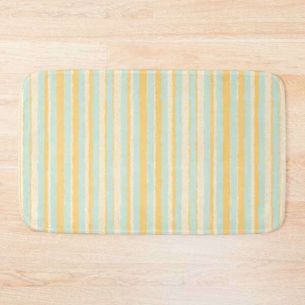 Item preview, Yellow and Teal Stripes Pattern designed and sold by MiaBellaGirl.