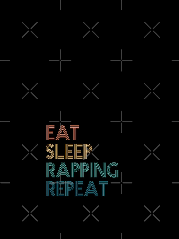 Thumbnail 4 of 4, iPhone Case, Eat Sleep Rapping Repeat - Gift For Rapping Fans designed and sold by kindxinn.