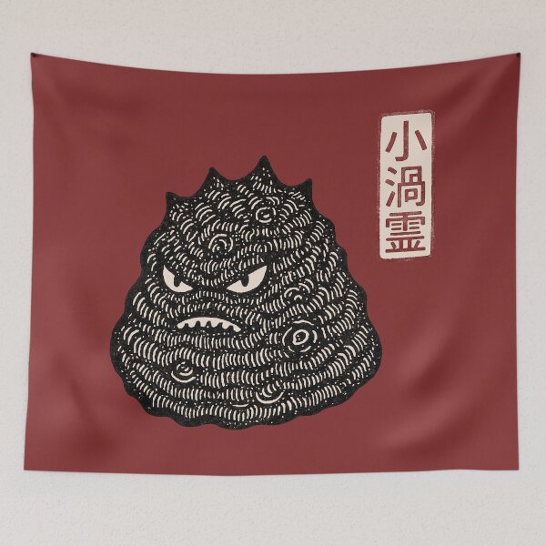 Item preview, Angry Whirlpool Spirit Traditional Woodblock Print designed and sold by EdvvinStudios.
