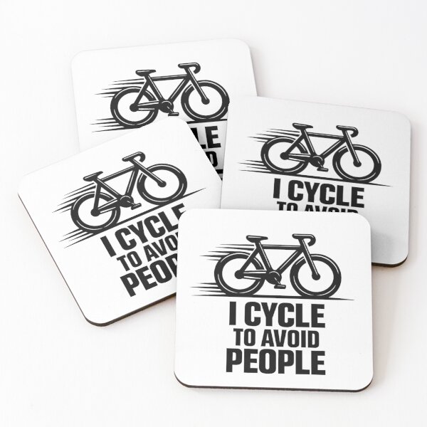 Item preview, I Cycle to Avoid People – Cycling Introvert Design designed and sold by AleksKos.