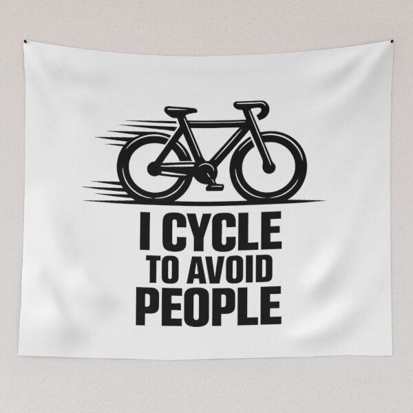 Item preview, I Cycle to Avoid People – Cycling Introvert Design designed and sold by AleksKos.