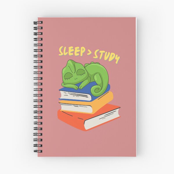 Item preview, Sleep > Study Funny Student Quote Notebook Exam Humor Journal designed and sold by WallMuseStudio .