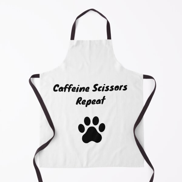 Item preview, Caffeine Scissors Repeat Funny Dog Groomer designed and sold by GroomerGoods.