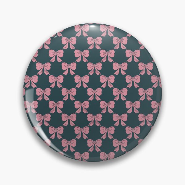 Item preview, Small Pink Coquette Bows Dark Teal Preppy Ribbon Pattern designed and sold by DColourMuse.