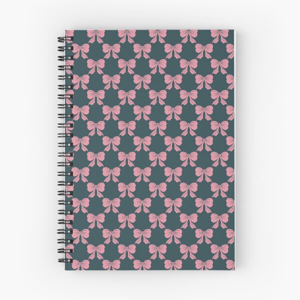 Item preview, Small Pink Coquette Bows Dark Teal Preppy Ribbon Pattern designed and sold by DColourMuse.
