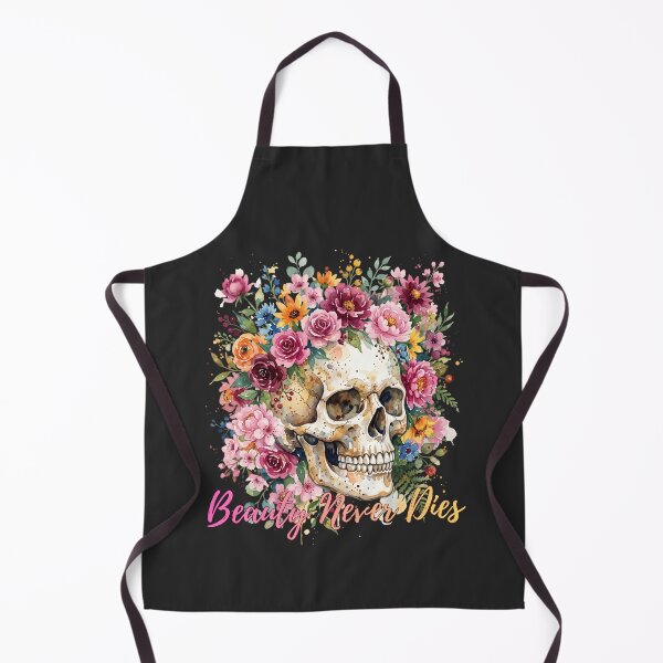 Item preview, Beauty Never Dies Watercolor Floral Skull Botanical Crown designed and sold by BreezifyDesignStudio.