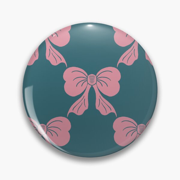 Item preview, Large Pink Coquette Bows Teal Blue Preppy Ribbon Pattern designed and sold by DColourMuse.