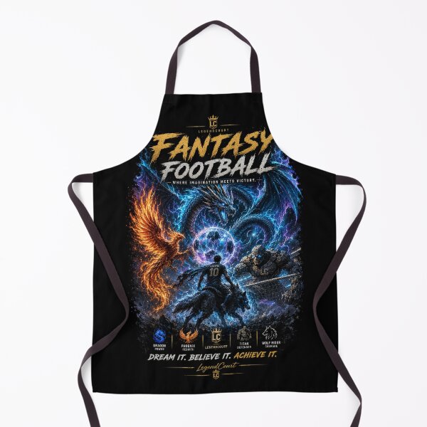 Item preview, Fantasy Football Dragon Warrior Art designed and sold by LegendCourt.