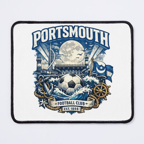 Item preview, Portsmouth Football Club Vintage Fan Art | Coastal Heritage Supporter Design Est. 1898 designed and sold by GarnerSupplyCo.