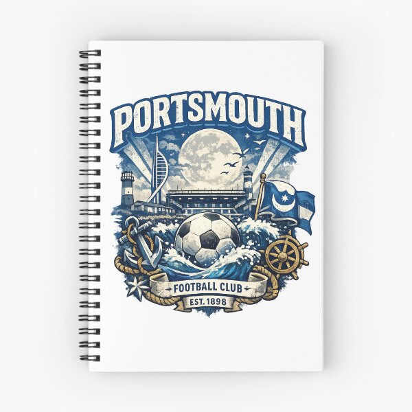 Item preview, Portsmouth Football Club Vintage Fan Art | Coastal Heritage Supporter Design Est. 1898 designed and sold by GarnerSupplyCo.