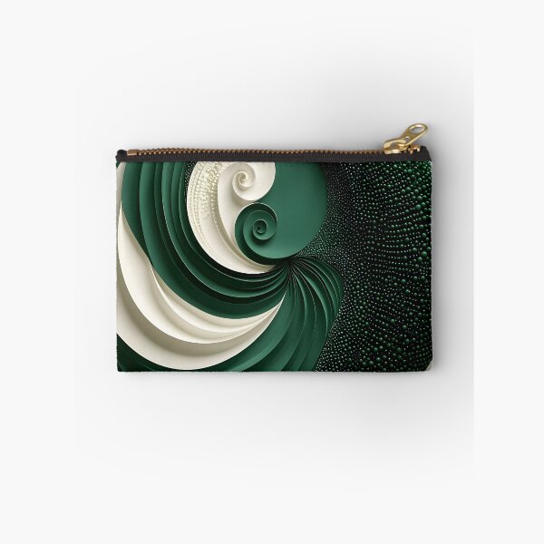 Item preview, Green and White Spiral Design designed and sold by Vicky Brago-Mitchell®.