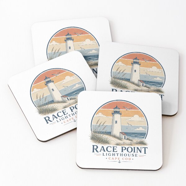 Item preview, Race Point Lighthouse Cape Cod Retro Coastal Shirt | Vintage Provincetown Beach Lighthouse Minimalist Travel Design designed and sold by Globalcitytees.