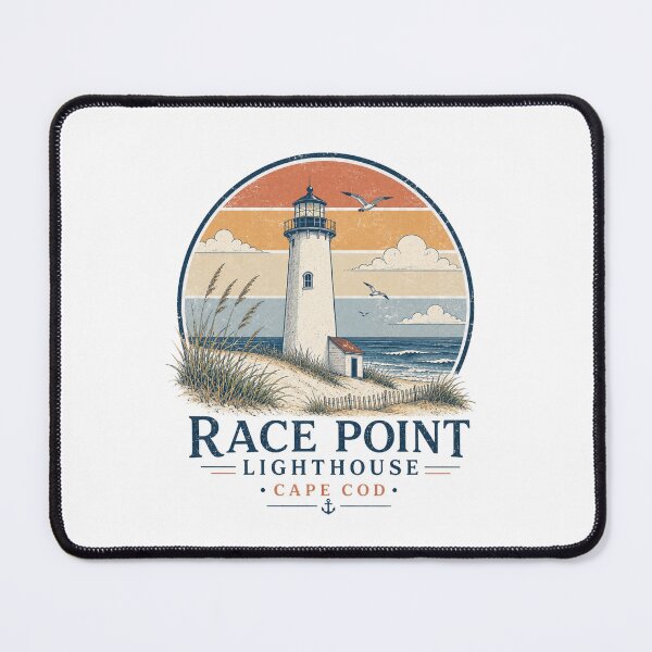 Item preview, Race Point Lighthouse Cape Cod Retro Coastal Shirt | Vintage Provincetown Beach Lighthouse Minimalist Travel Design designed and sold by Globalcitytees.