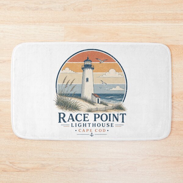 Item preview, Race Point Lighthouse Cape Cod Retro Coastal Shirt | Vintage Provincetown Beach Lighthouse Minimalist Travel Design designed and sold by Globalcitytees.