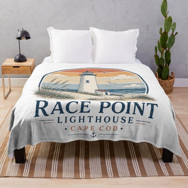 Item preview, Race Point Lighthouse Cape Cod Retro Coastal Shirt | Vintage Provincetown Beach Lighthouse Minimalist Travel Design designed and sold by Globalcitytees.