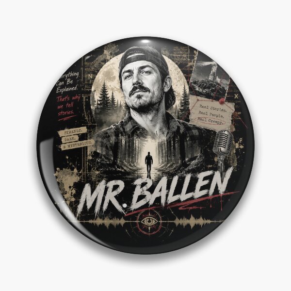 Item preview, Mr. Ballen Strange Dark Mysterious Horror Podcast Art designed and sold by Abidel.