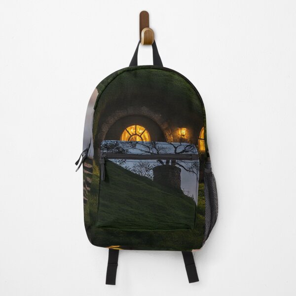 Item preview, Cozy Round-Door Cottage in a Green Hillside at Sunset designed and sold by StudioForge.
